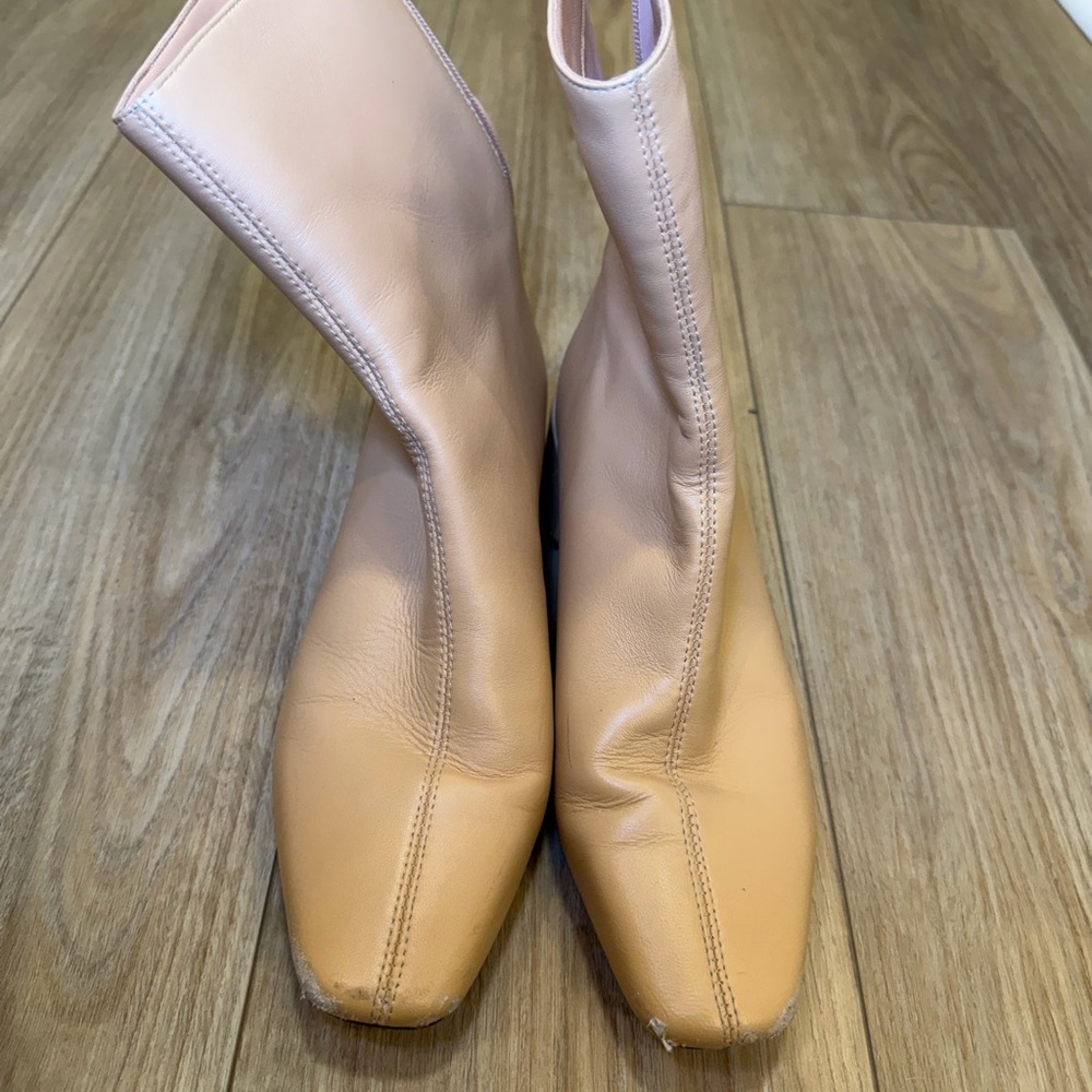 J Crew Roxie Women’s Nude Leather Boots - Picture 3 of 8